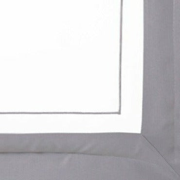 Yves Delorme Lutece Bedding Swatch Platine (Platinum Grey) Fine Linens