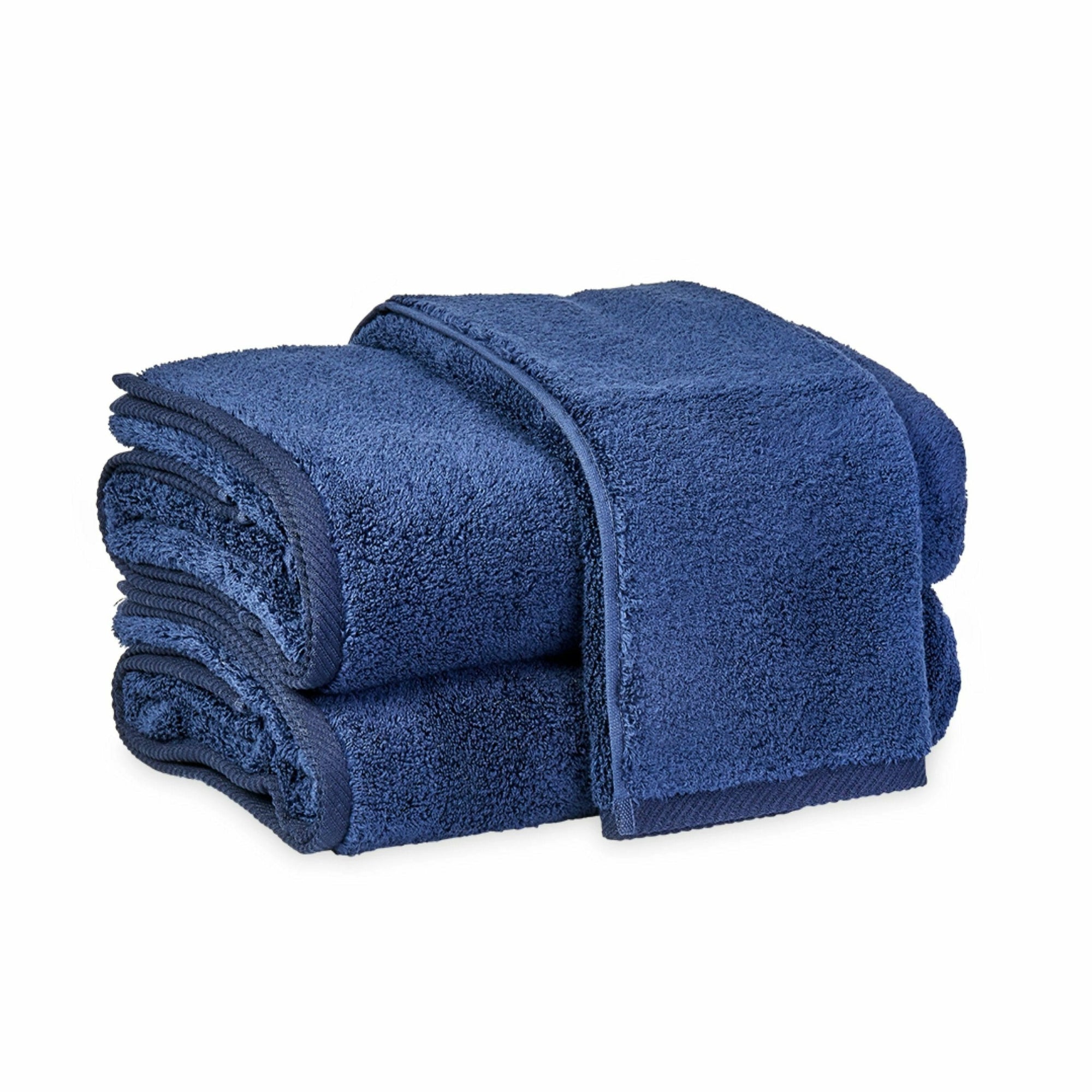 Matouk Milagro Bath Towels Navy Fine Linens
