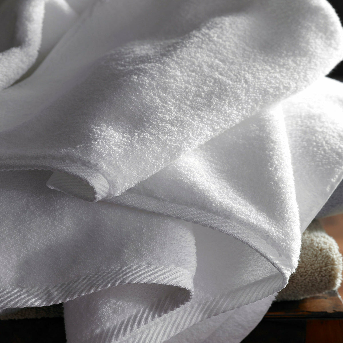 Matouk Milagro Bath Towels White Lifestyle Fine Linens