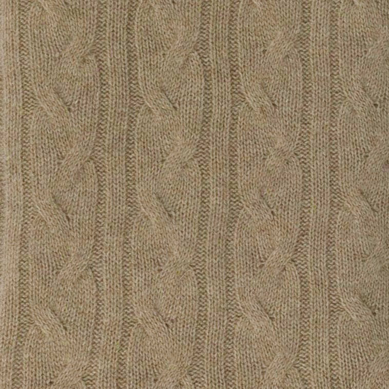 Alashan Cable Knit Throw in Natural