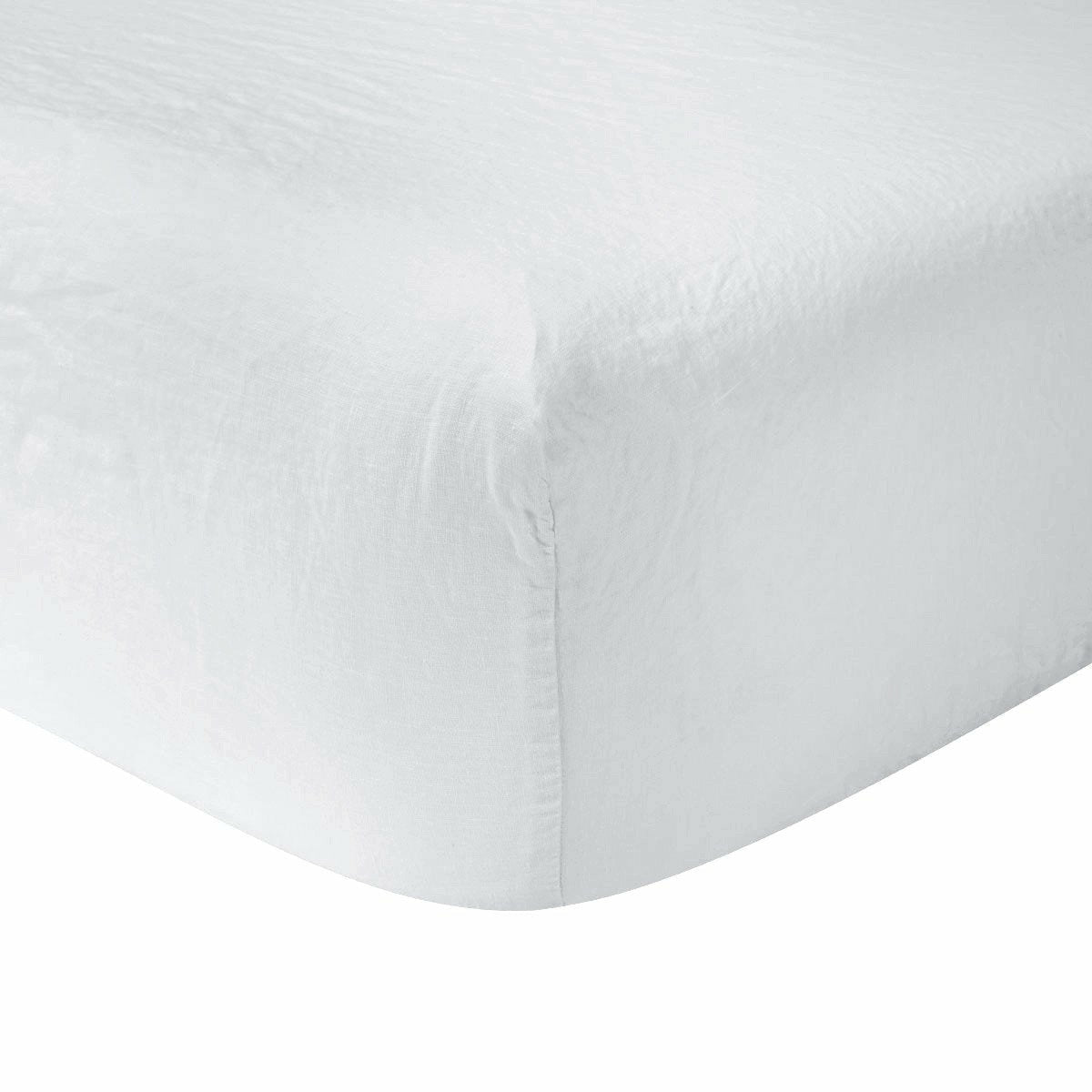 Yves Delorme Originel Bedding Fitted Sheet Blanc Fine Linens