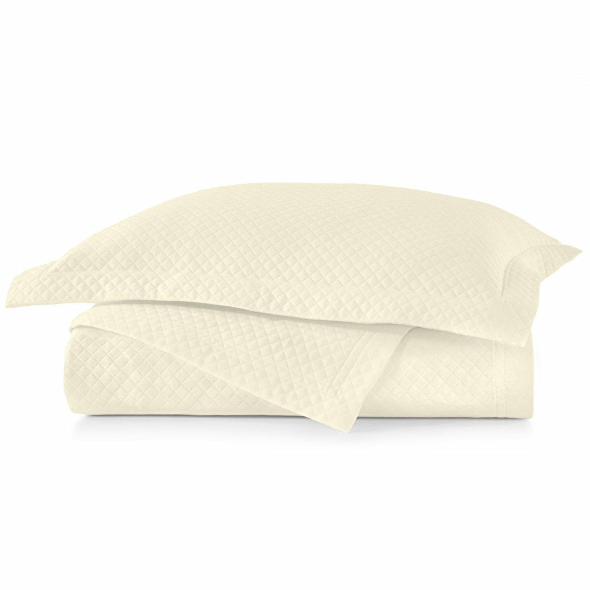 Peacock Alley Oxford Tailored Bedding Coverlet Ivory Fine Linens