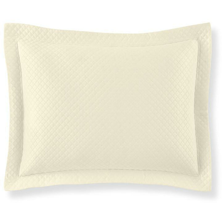 Peacock Alley Oxford Tailored Bedding Sham Ivory Fine Linens