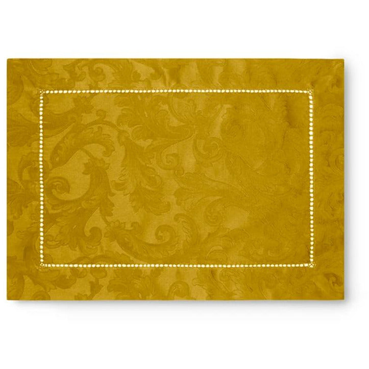 Sferra Acanthus Table Fine Linens Gold Placemats
