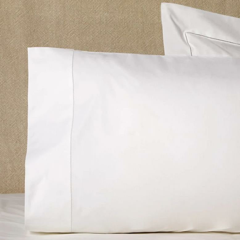 Sferra-Analisa Bedding White Pair Of Pillowcases Fine Linens