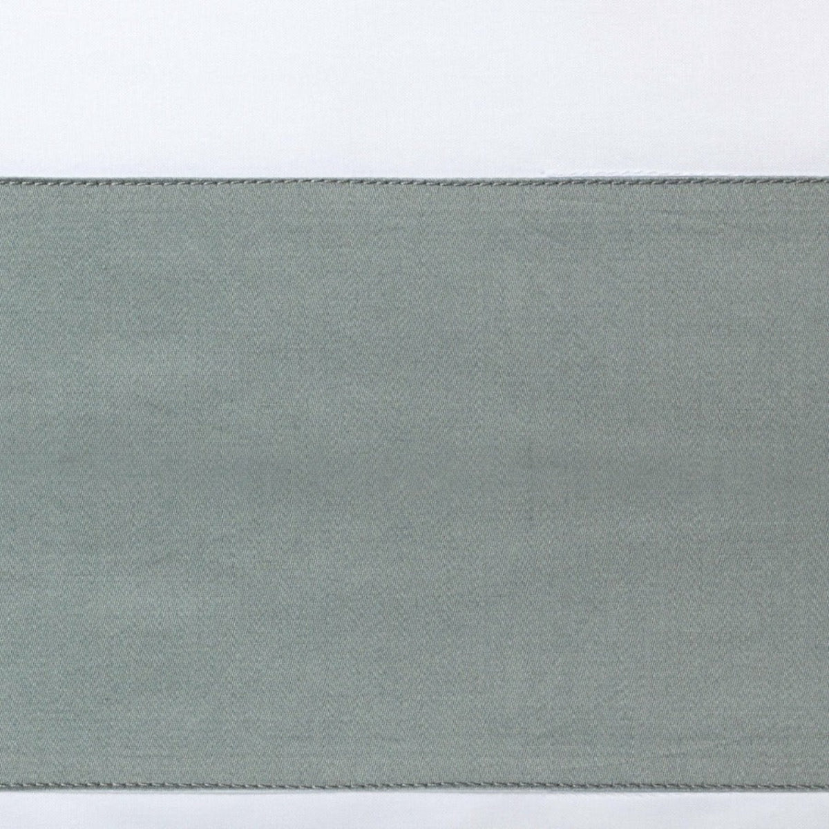 Swatch Sample of Sferra Casida Bedding in Color White/Seagreen