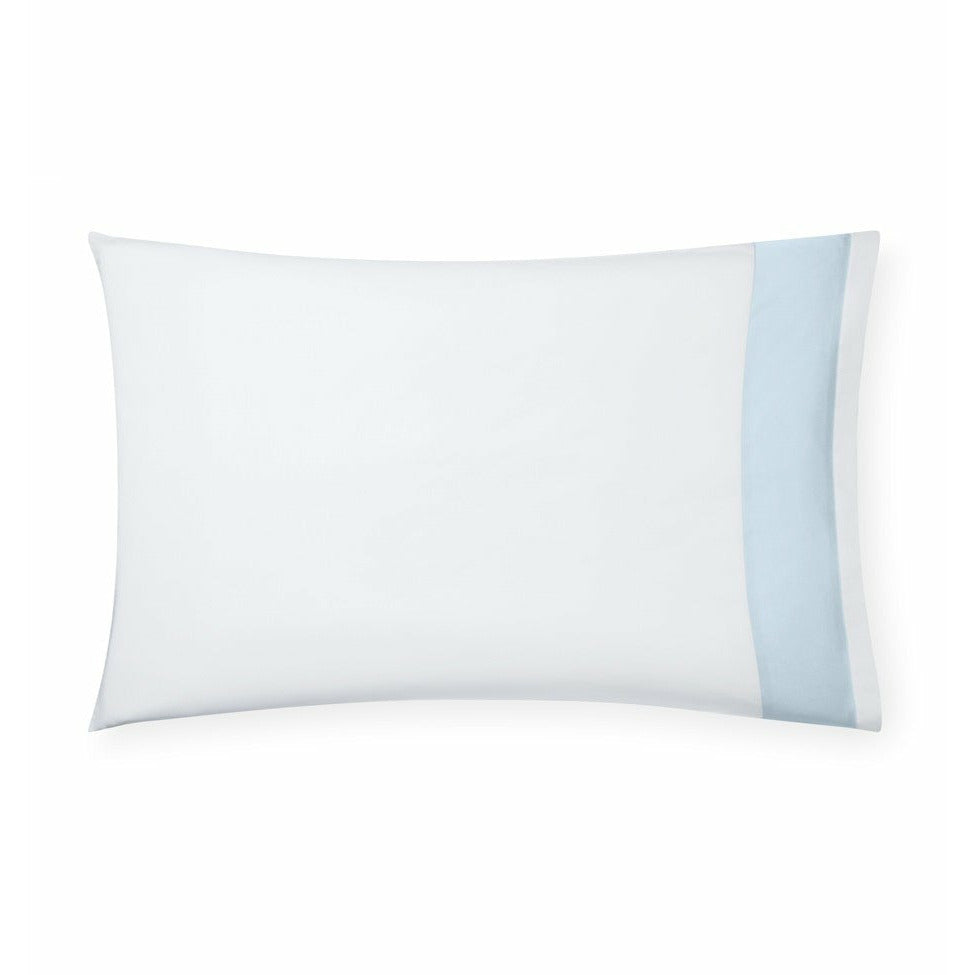 Sferra Casida Bedding Pillowcase White/Powder Fine Linens