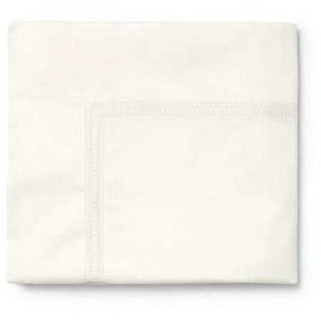 Sferra Diamante Bedding Flat Sheet Ivory Fine Linens