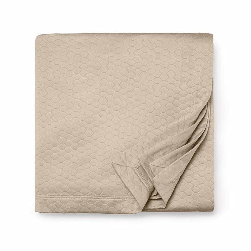 Sferra Favo Bedding Coverlet Latte Fine Linens