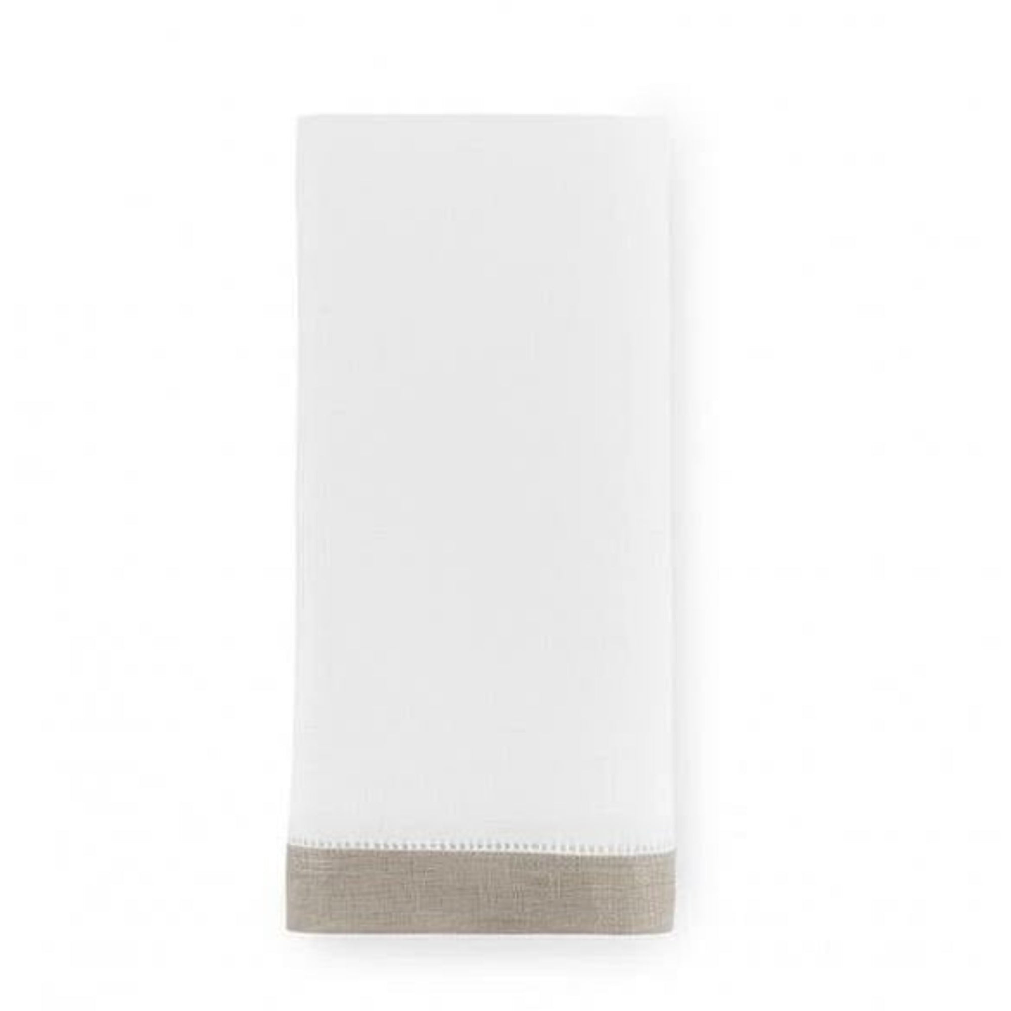 Sferra Filo Tip Towel White / Stone