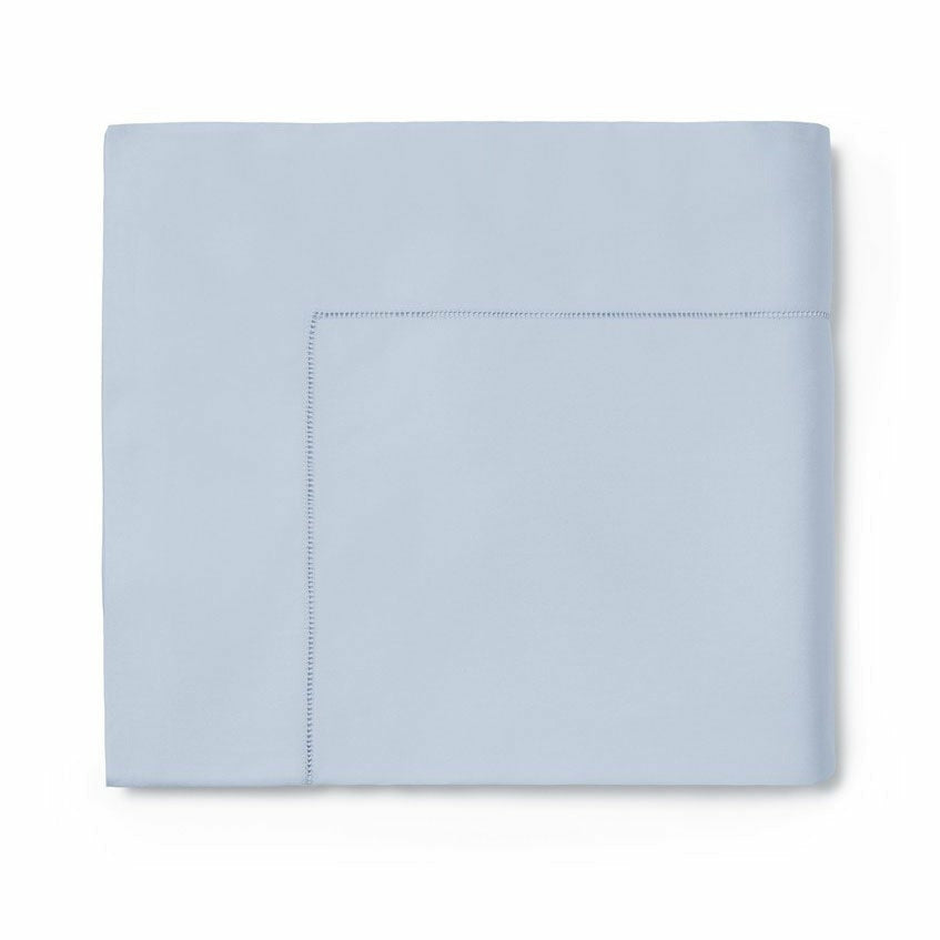 Folded Flat Sheet of Sferra Fiona Bedding Powder Color