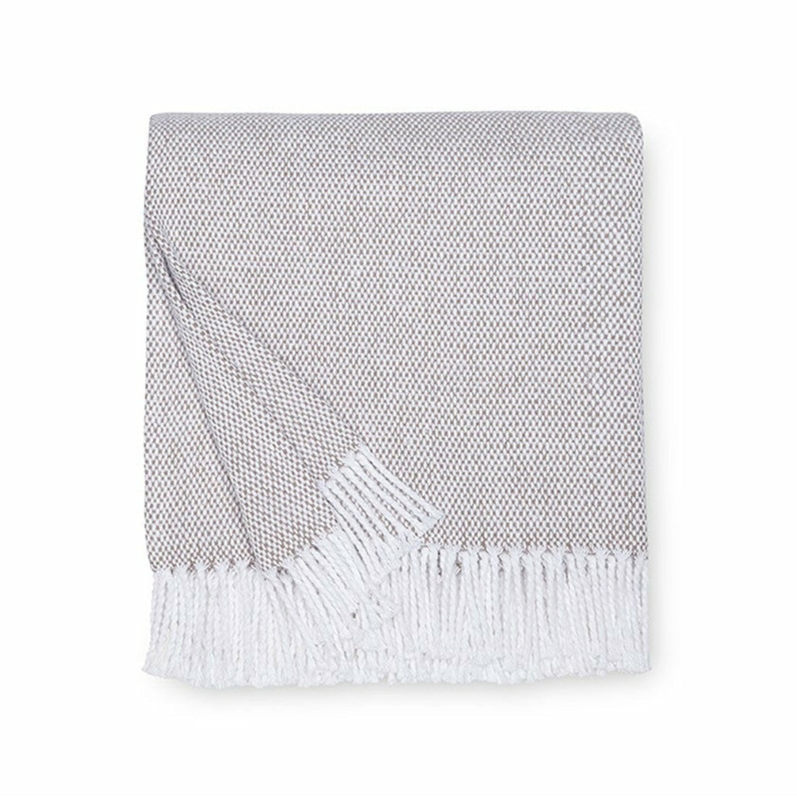 Sferra Terzo Throw Blanket Mushroom Fine Linens