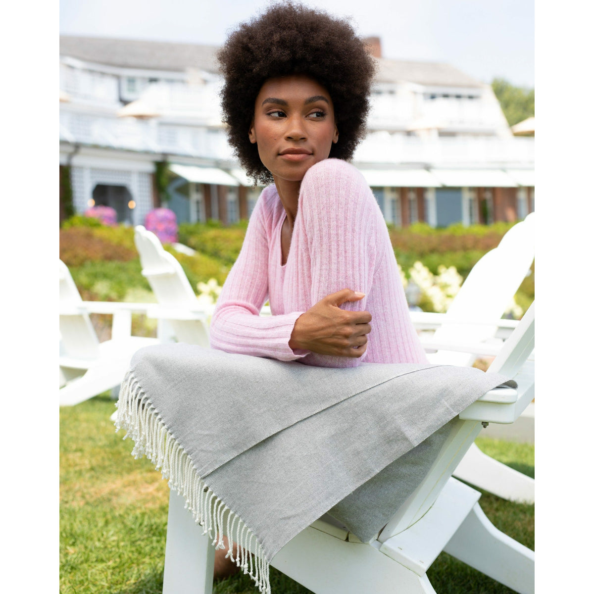 Alashan Adirondack Herringbone Throw Mood Fine Linens