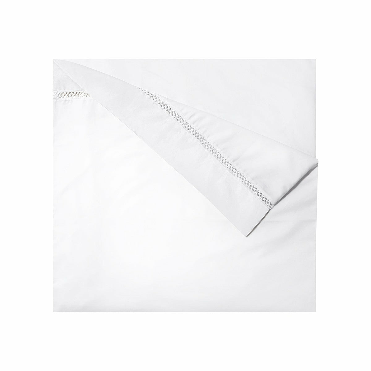 Yves Delorme Walton Bedding Duvet Cover Blanc (White) Fine Linens