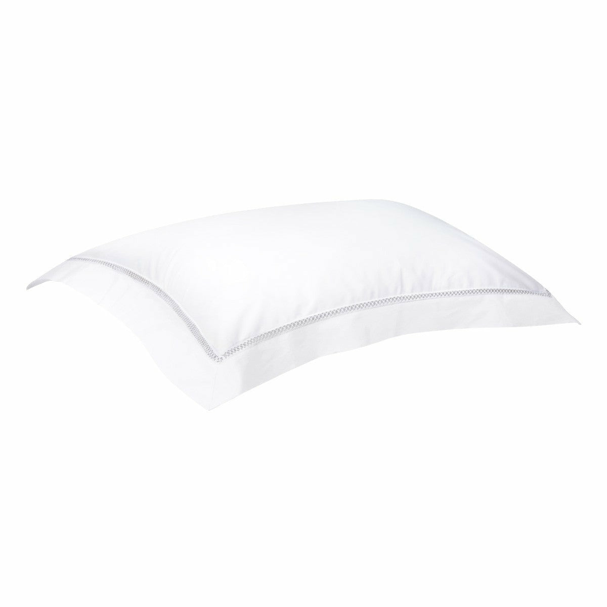 Yves Delorme Walton Bedding Pillowcase Blanc (White) Fine Linens
